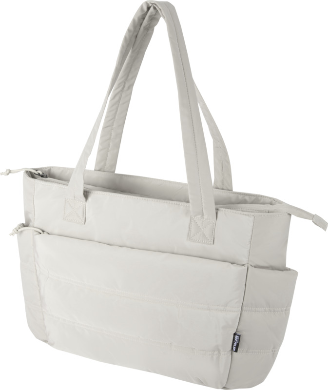 Puffer 15.6" GRS recycled laptop tote bag 18L  in Sandstone
